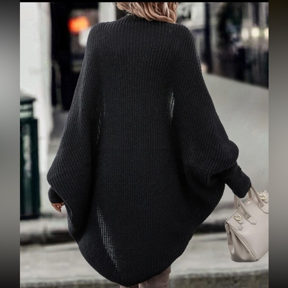 Cozy Open Front Batwing Minimalist Cardigan - Picture 9 of 10